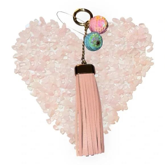 Pink Tassel Keychain NWOT - Picture 5 of 5